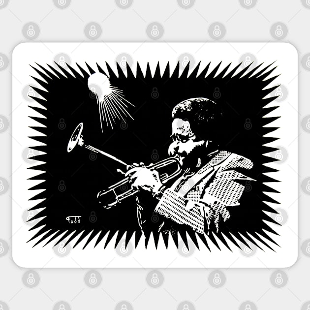 Dizzy Gillespie Sticker by Zippy's House of Mystery